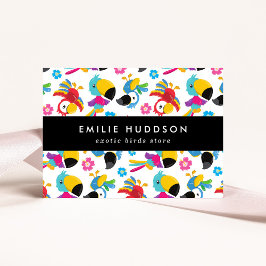 Tarjeta De Visita Perros coloridos, flores, tienda de Mascotas, tien