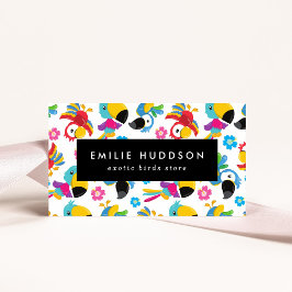 Tarjeta De Visita Perros coloridos, flores, tienda de Mascotas, tien