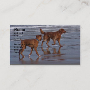 Tarjeta De Visita Perros de la playa