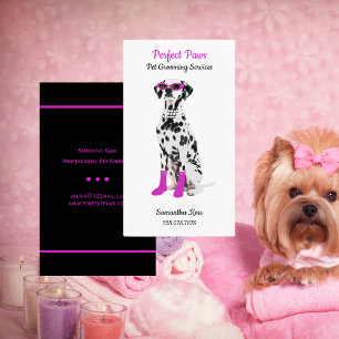 Tarjeta De Visita Perros de mascota Grooming Services