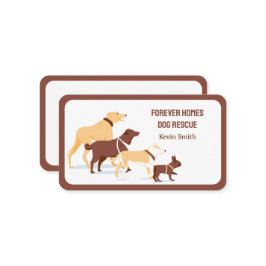Tarjeta De Visita Perros de rescate animal
