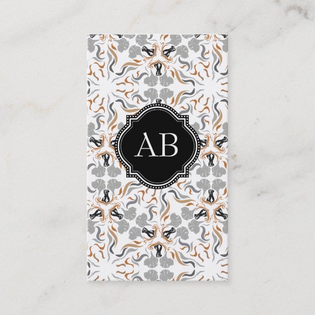 Tarjeta De Visita Perros marrones de moda (Anverso)