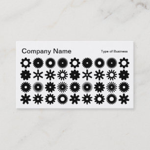 Tarjeta De Visita Perros - Negro y Blanco