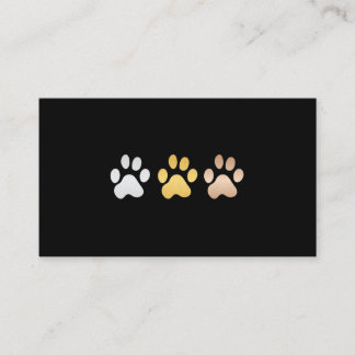 Tarjeta De Visita Perros (Plata, oro, bronce)
