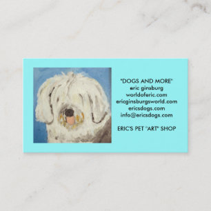 Tarjeta De Visita perros por el ginsburg de eric