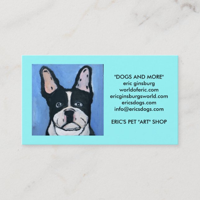 Tarjeta De Visita perros por el ginsburg de eric (Anverso)