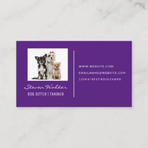 Tarjeta De Visita Perros sentados en grupo   Perro Paws