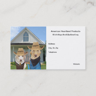 Tarjeta De Visita Perros/tarjeta góticos americanos de los asuntos