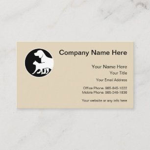 Tarjeta De Visita Perros y gato del tema del mascota