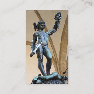 Tarjeta De Visita perseus con el jefe de la medusa