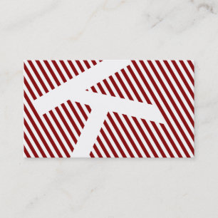 Tarjeta De Visita persianas diagonales de garnet rojo