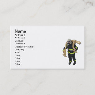 Tarjeta De Visita Persona del rescate del bombero