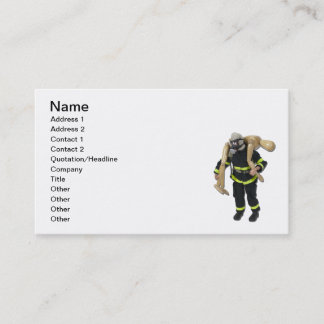 Tarjeta De Visita Persona del rescate del bombero