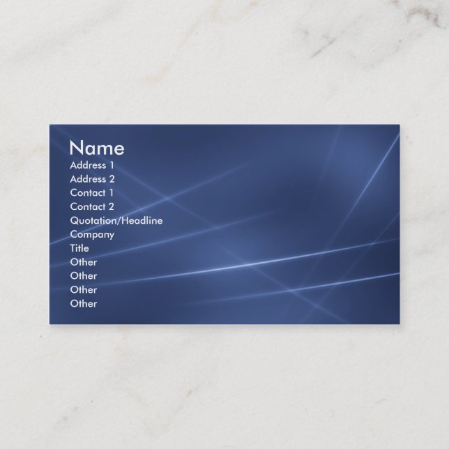 Tarjeta de visita personal (Anverso)