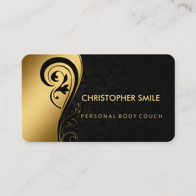 Tarjeta De Visita Personal Body Couch Professional Moderno   (Anverso)