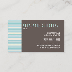 Tarjeta de visita personal contemporánea de las