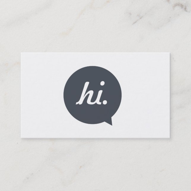 Tarjeta de visita personal creativa