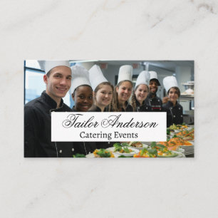 Tarjeta De Visita Personal de catering de chef culinario