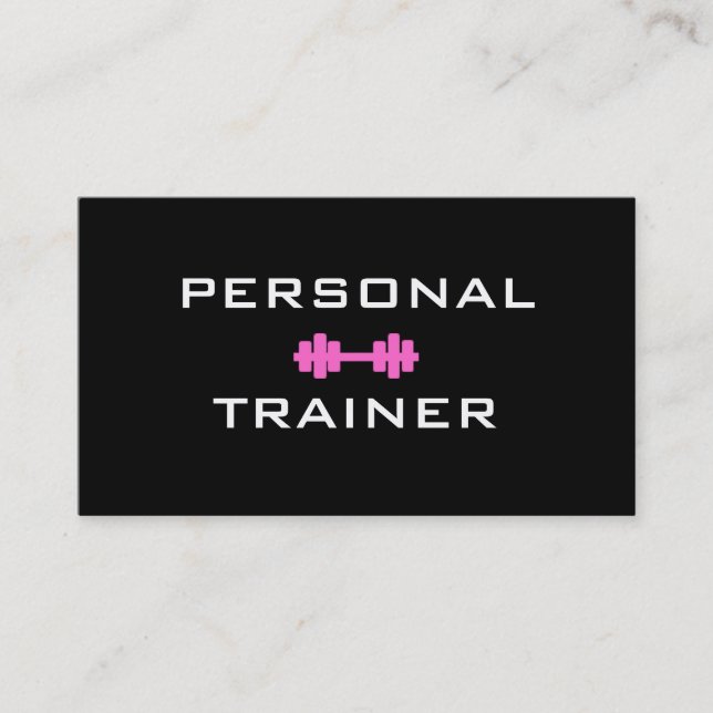 Tarjeta de visita personal de Dumbell del (Anverso)