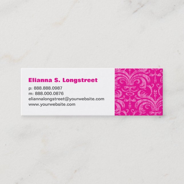 Tarjeta de visita personal de la flor de lis (Anverso)