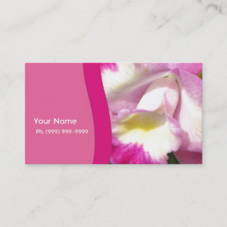 Tarjeta de visita personal de la orquídea
