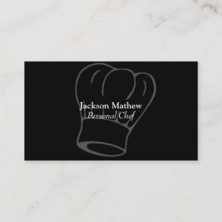 Tarjeta de visita personal del cocinero