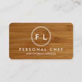 Tarjeta de visita personal del cocinero/de