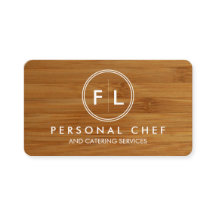 Tarjeta de visita personal del cocinero/de