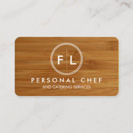 Tarjeta de visita personal del cocinero/de