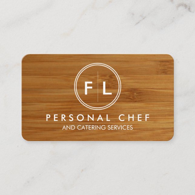Tarjeta de visita personal del cocinero/de (Anverso)