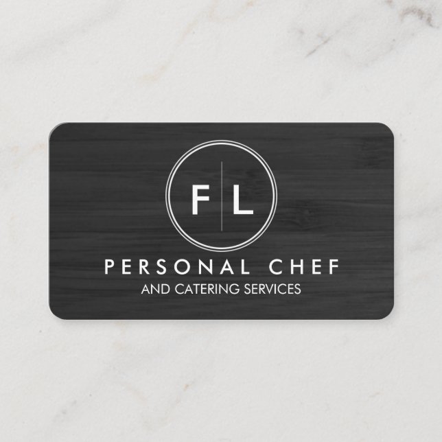 Tarjeta de visita personal del cocinero/de (Anverso)