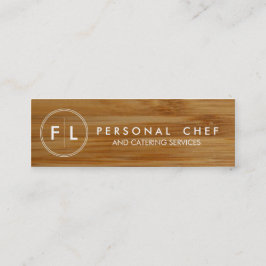 Tarjeta de visita personal del cocinero/de