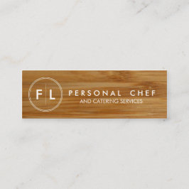 Tarjeta de visita personal del cocinero/de