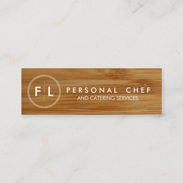 Tarjeta de visita personal del cocinero/de (Anverso)