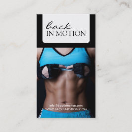 Tarjeta de visita personal del instructor