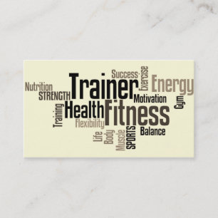 Tarjeta de visita personal del instructor