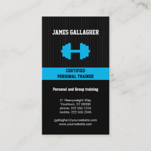 Tarjeta de visita personal del instructor