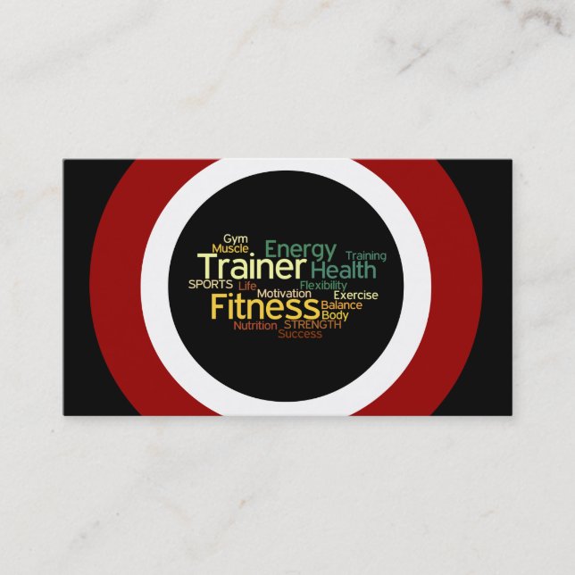 Tarjeta de visita personal del instructor (Anverso)