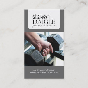 Tarjeta de visita personal del instructor