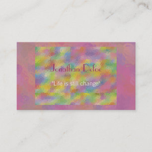 Tarjeta de visita personal del instructor