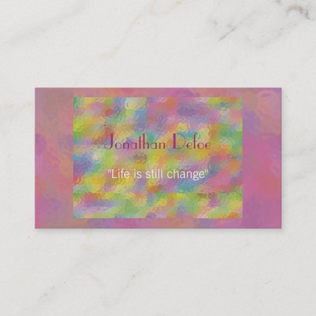 Tarjeta de visita personal del instructor (Anverso)