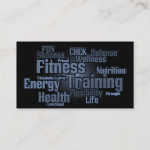 Tarjeta de visita personal del instructor