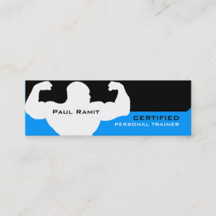 Tarjeta de visita personal del negro azul del