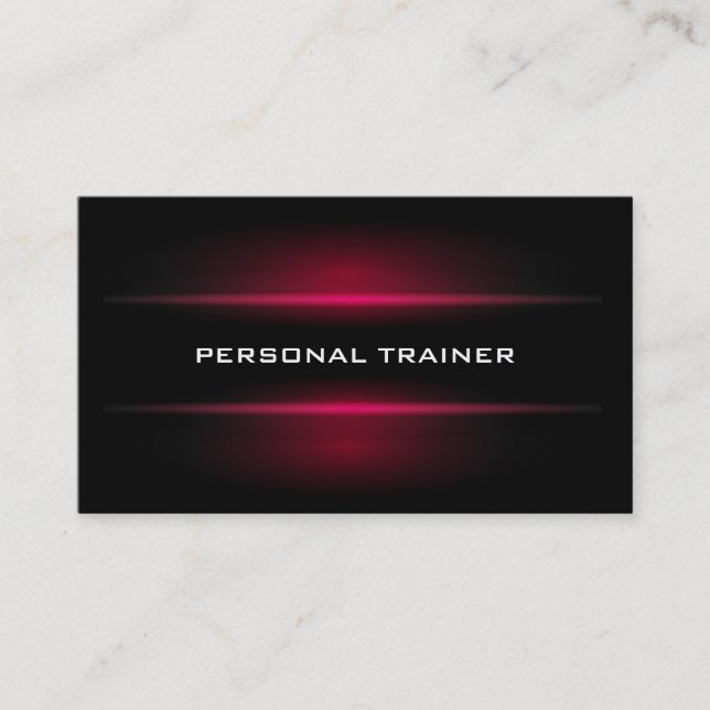 Tarjeta de visita personal elegante del instructor (Anverso)