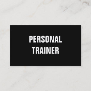 Tarjeta de visita personal simple y llana del