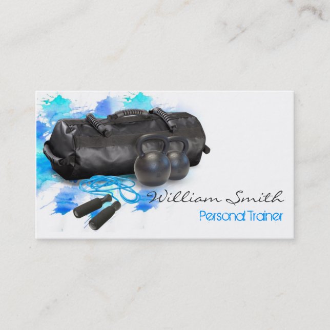 Tarjeta De Visita Personal Trainer Business card (Anverso)