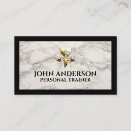 Tarjeta De Visita Personal Trainer fitness coach gym health modern