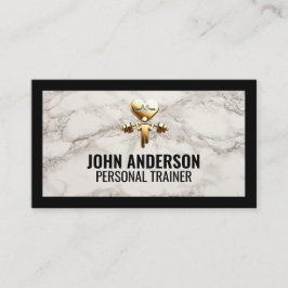 Tarjeta De Visita Personal Trainer fitness coach gym health modern