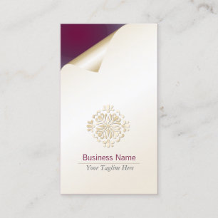 Tarjeta de visita personal Tutor Flourier Gold Flo