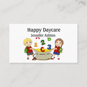 Tarjeta De Visita Personalice a los niños felices de las guardería
